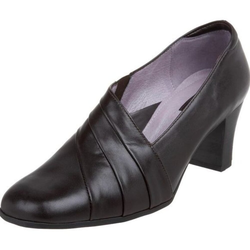 Beautifeel Womens Anne Black Leather Pump Heels Size 7